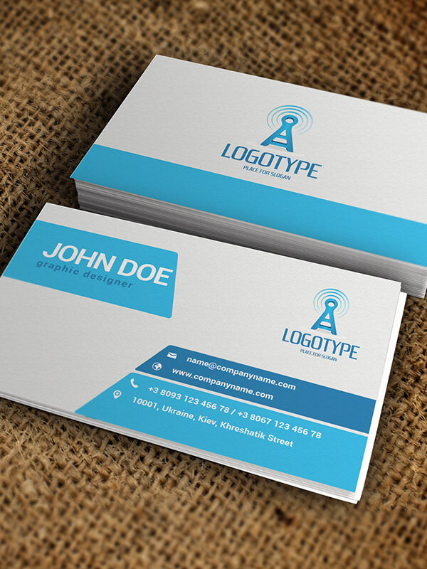 Corporate Sapphirine Business Card - Premium Business Card Template-1