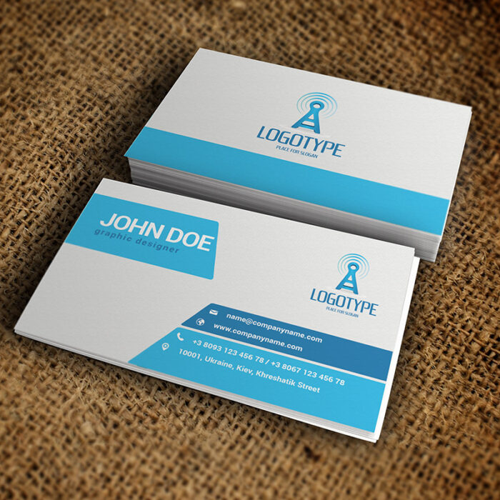 Corporate Sapphirine Business Card - Premium Business Card Template-1