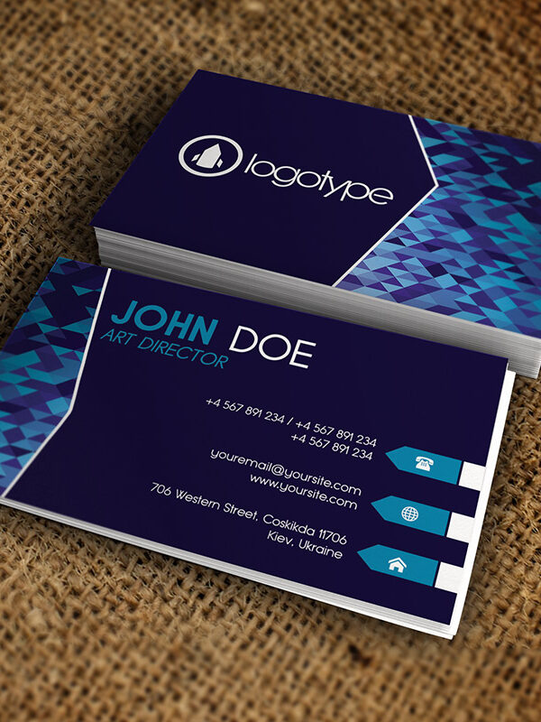 Corporate Geometric Business Card - Premium Business Card Template-1