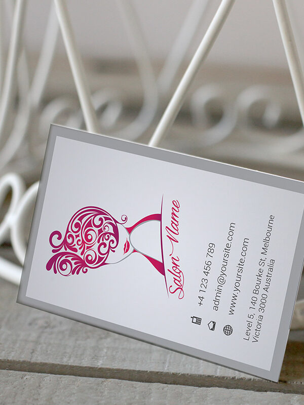 Vertical Beauty Salon Business Card - Premium Business Card Template-2