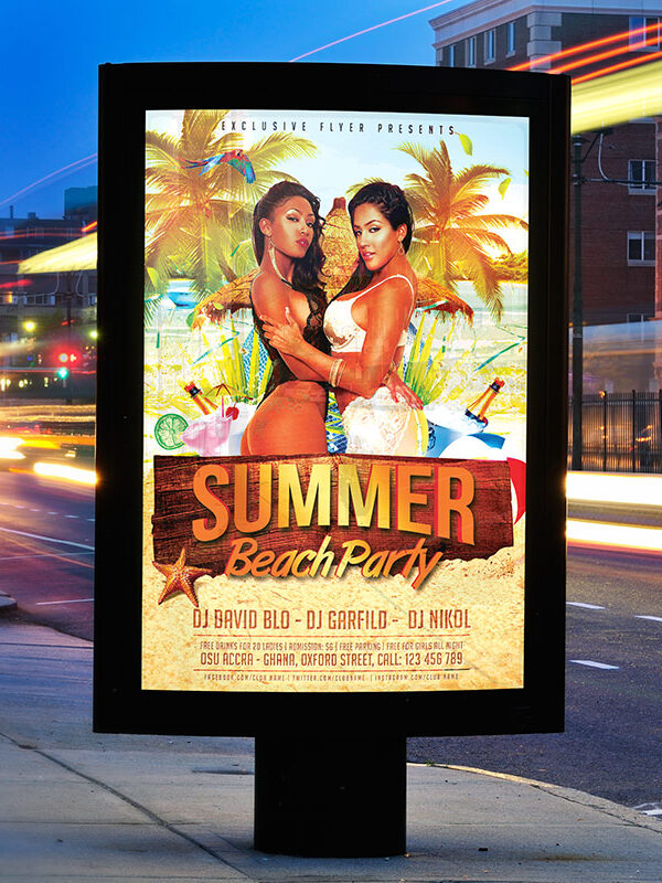 Summer Beach Party Vol.3 - Premium Flyer Template + Facebook Cover-2