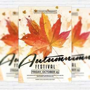 Autumn Festival Vol.2 - Premium Flyer Template + Facebook Cover