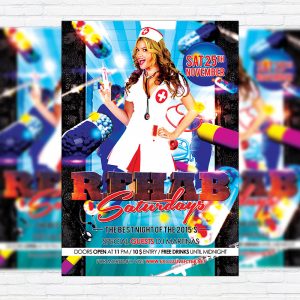 Rehab Party - Premium Flyer Template + Facebook Cover
