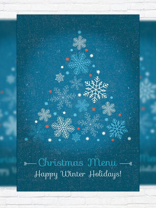 Christmas Menu - Premium A5 Menu Template