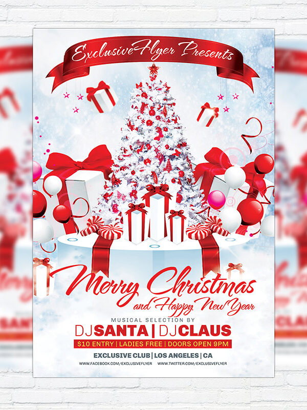 Christmas - Premium Flyer Template + Facebook Cover