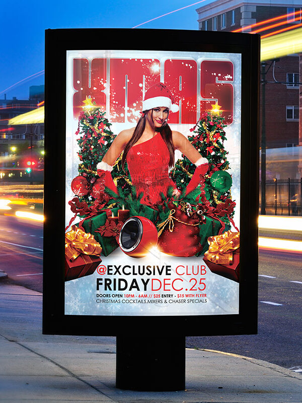 Xmas Party - Premium Flyer Template + Facebook Cover