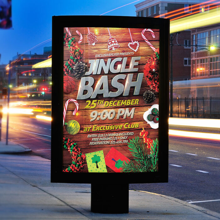 Jingle Bash - Premium Flyer Template + Facebook Cover