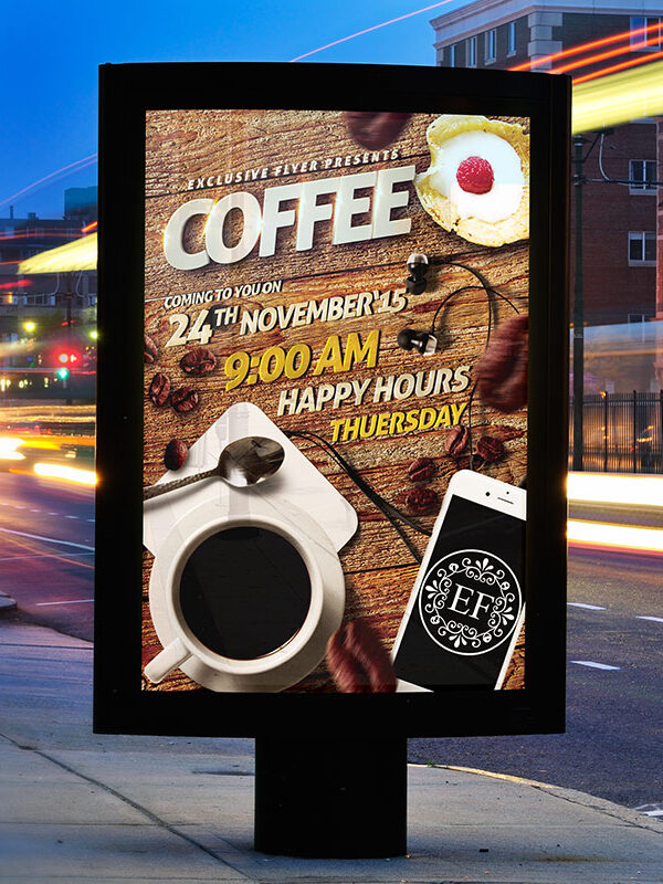 Coffee Flyer - Premium Flyer Template + Facebook Cover