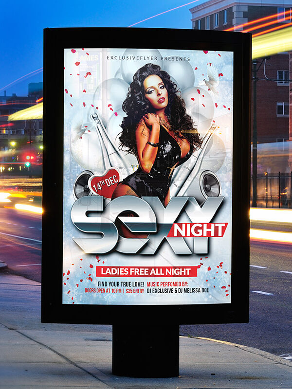 Sexy Night - Premium Flyer Template + Facebook Cover