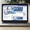 Winter Party - Premium Flyer Template + Facebook Cover