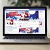 Merry Christmas - Premium Flyer Template + Facebook Cover