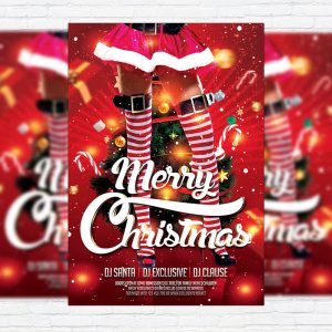 Sexy Christmas - Premium Flyer Template + Facebook Cover