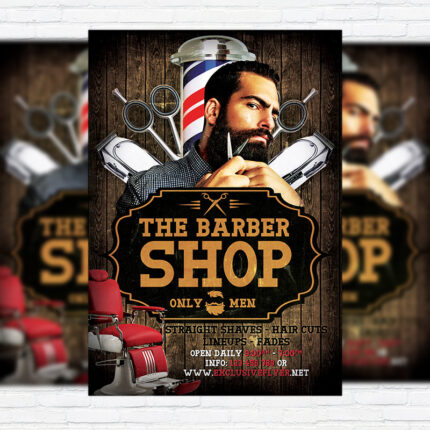 Barber Shop Flyer Template