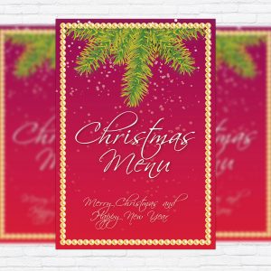 Christmas Menu Vol.2 - Premium A5 Menu Template