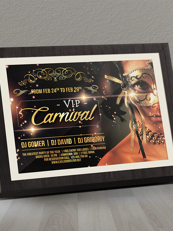 Vip Carnival - Premium Flyer Template + Facebook Cover