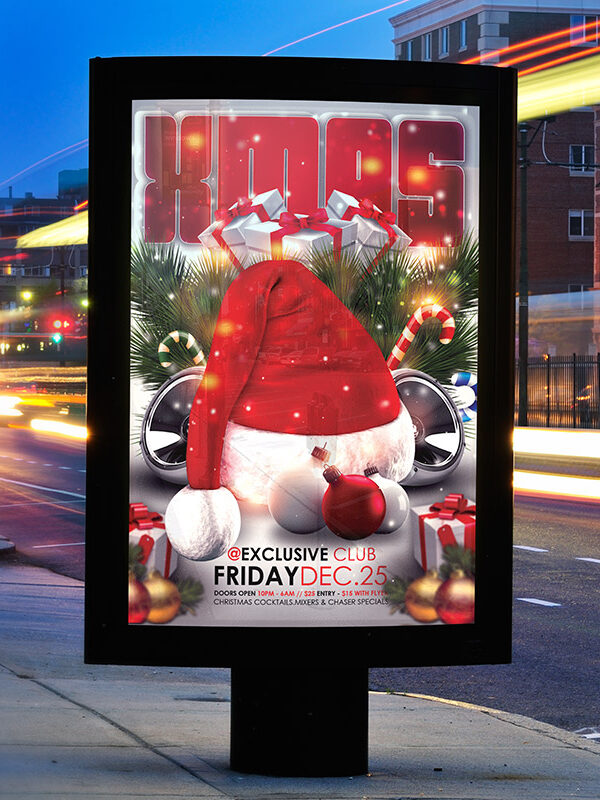 Xmas Bash - Premium Flyer Template + Facebook Cover