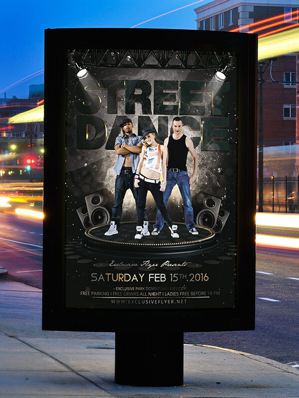 Street Dance - Premium Flyer Template + Facebook Cover