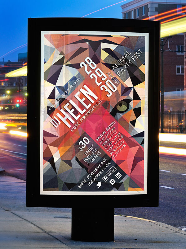 Animal Party - Premium PSD Template