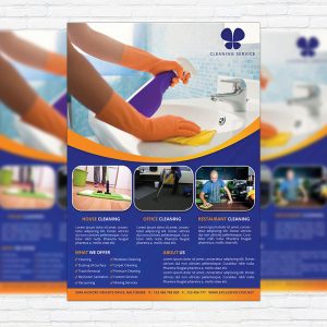 Cleaning Services - Premium Business Flyer PSD Template