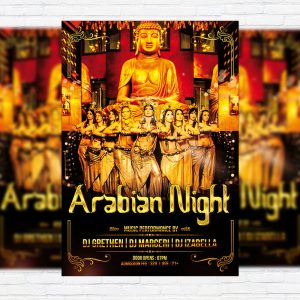 Arabian Night - Premium Flyer Template + Facebook Cover