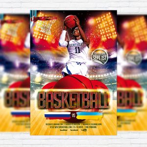 Basketball Game - Premium PSD Flyer Template