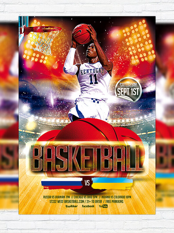Basketball Game - Premium PSD Flyer Template