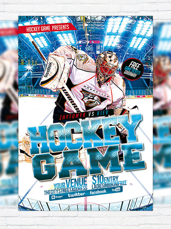Hockey - Premium Flyer Template