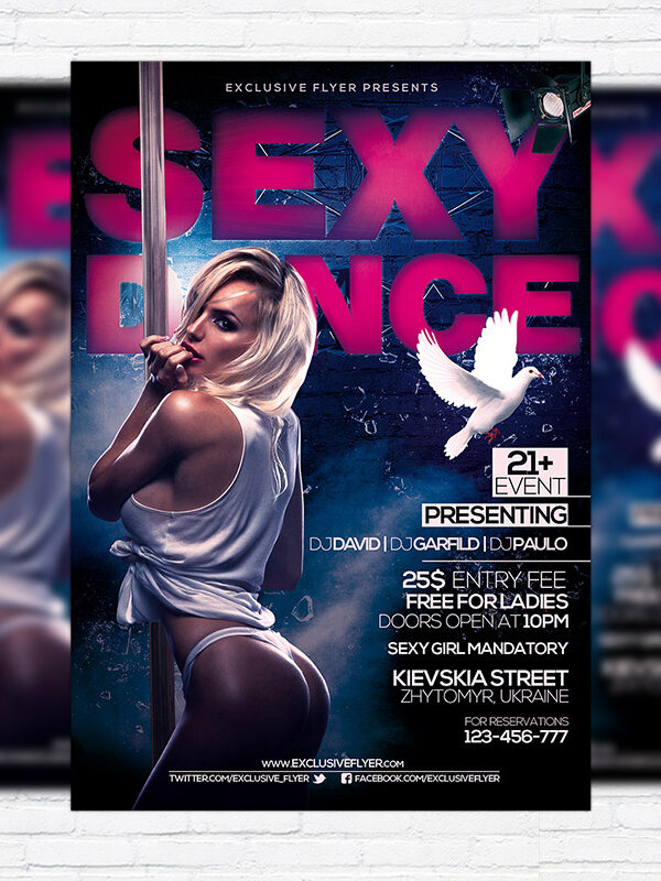 Sexy Dance - Premium PSD Flyer Template