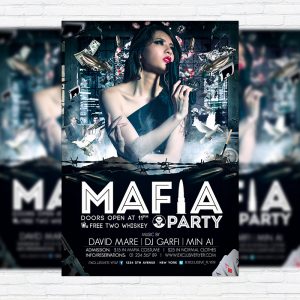 Mafia Party - Premium PSD Flyer Template