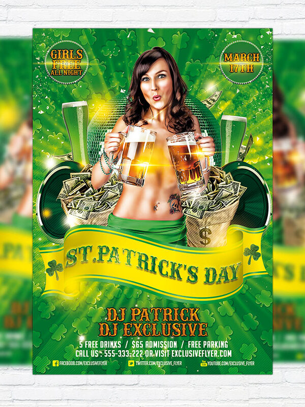 St. Patrick's Day - Premium PSD Flyer Template