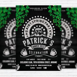 Minimal St. Patrick's Day - Premium PSD Flyer Template