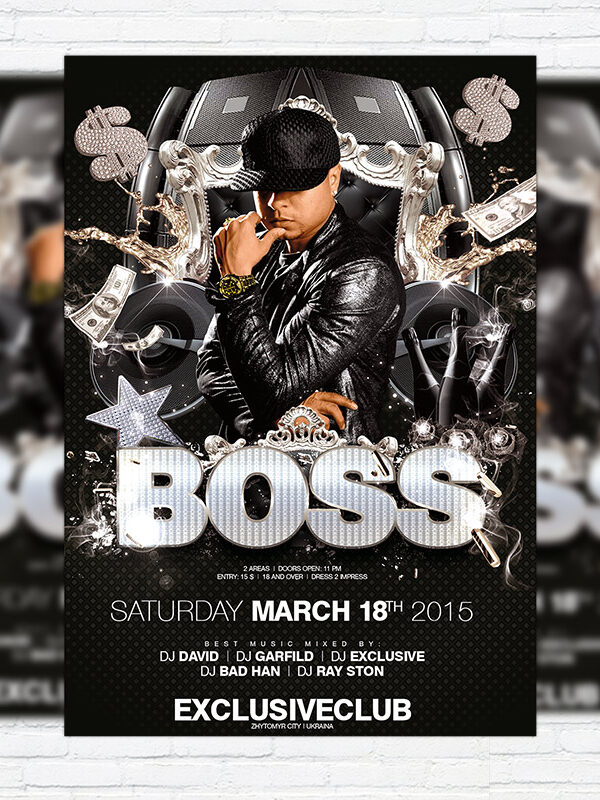 Boss Party - Premium PSD Flyer Template