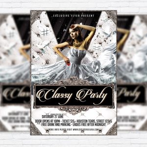 Classy Party - Premium Flyer Template + Facebook Cover