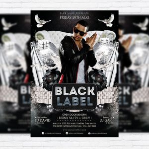 Black Label - Premium Flyer Template + Facebook Cover