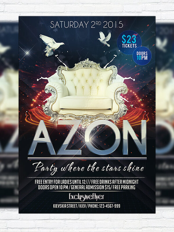 VIP Party - Premium PSD Flyer Template