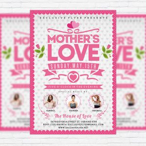 Mother’s Love Vol.2 - Premium Flyer Template + Facebook Cover