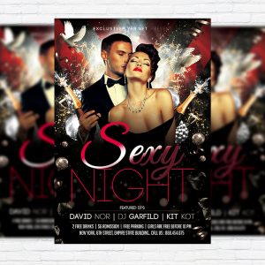 Sexy Night Vol.2 - Premium Flyer Template + Facebook Cover