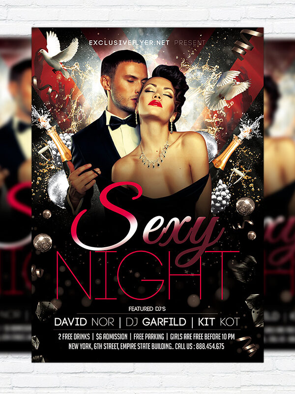 Sexy Night Vol.2 - Premium Flyer Template + Facebook Cover