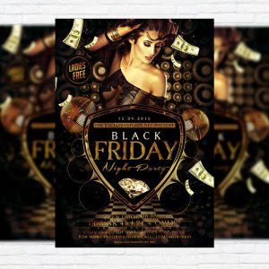 Black Friday - Premium Flyer Template + Facebook Cover
