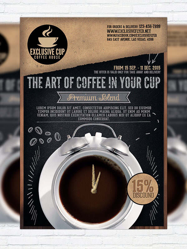 Coffee Shop - Premium Business Flyer PSD Template