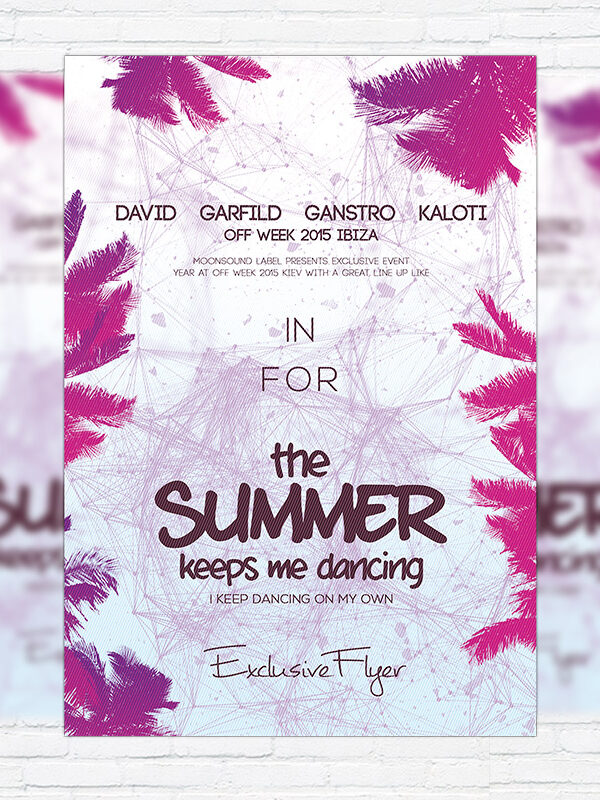 The Summer Vol.2 - Premium Flyer Template + Facebook Cover