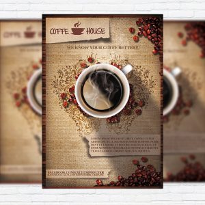 Coffee Shop Vol.2 - Premium Business Flyer PSD Template