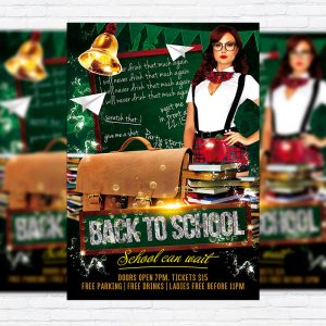 Back To School Vol.3 - Premium Flyer Template + Facebook Cover