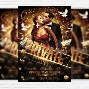 Private Party Vol.2 - Premium Flyer Template + Facebook Cover