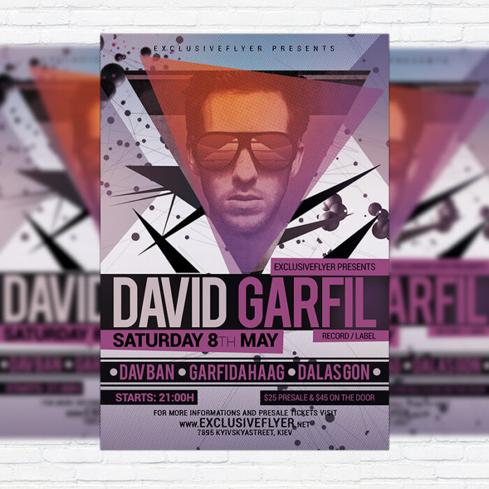 Minimal Party - Premium Flyer Template + Facebook Cover