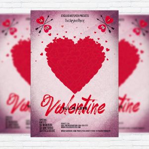 Valentine Love - Premium PSD Flyer Template