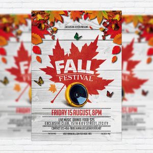 Fall Festival Vol.4 - Premium Flyer Template + Facebook Cover