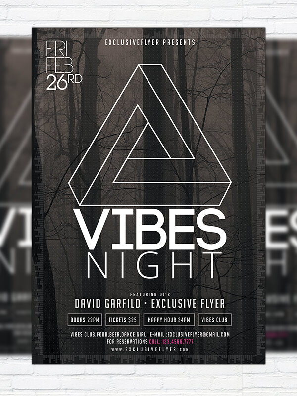 Vibes Night - Premium PSD Flyer Template