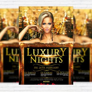 Luxury Nights Party - Premium PSD Flyer Template
