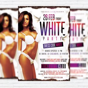 White Party - Premium PSD Flyer Template